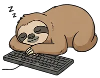 休憩中のナマケモノ